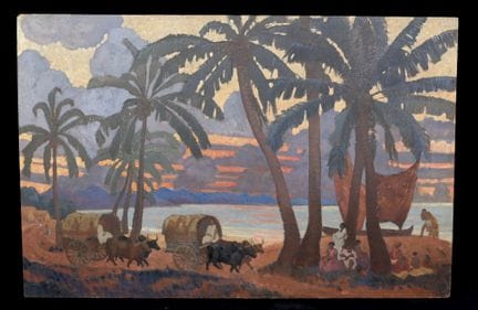 雷蒙·维拉克（Raymond VIRAC，1892-1946）。
塔马塔夫海滩（马达加斯加）。
木板