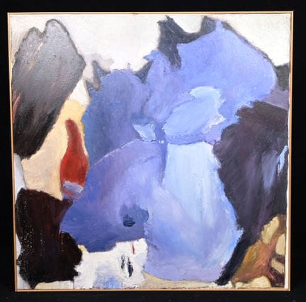 让-皮埃尔·弗洛克（1937—2015）。
《冰山》。
布面油画，右下角有签名。
100 × 100