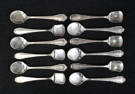 Ensemble de 6 cuillères à glaces en argent 925/100