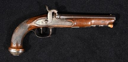 Large contemporary First Empire combat pistol. Oct
