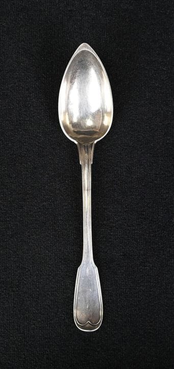 Cuillère à ragout en argent 925/1000e, modèle à fi