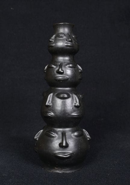 Jean MARAIS (1913–1998). Vase with faces, made of 