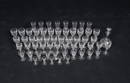 SAINT-LOUIS. "Caton" crystal glass set consisting 