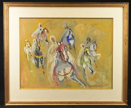 Hassan EL GLAOUI (1923-2018).
Sept cavaliers.
Goua