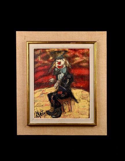 亨利-莫里斯-丹蒂（1910-1998 年）。
小丑 
布面油画，左下方有签名。 
41 x 33 