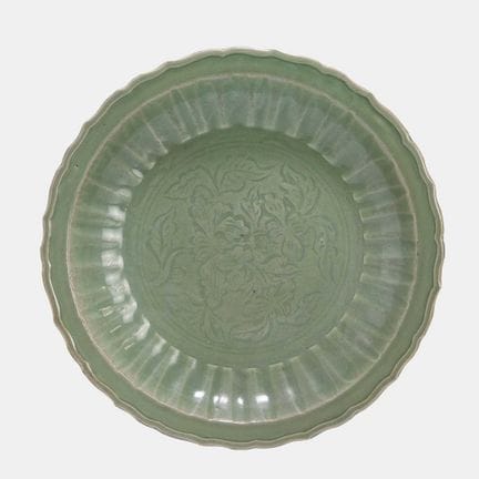 Ein chinesischer Longquan-Seladon-Teller, Ming-Dyn
