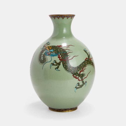 Vase japonais en cloisonné, période Meiji (1868-19