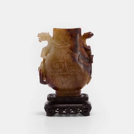 A Chinese jade vase, Song dynasty (960-1279), of r