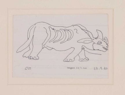 Jogen Chowdhury (indien, né en 1939) « Rhino », si