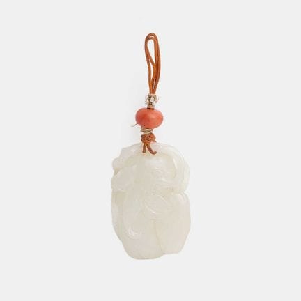 A Chinese jade pendant, 18th century, in the shape