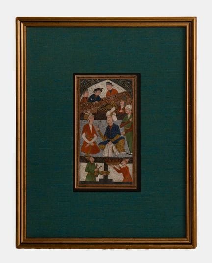 Illustration tirée d’un manuscrit safavide représe