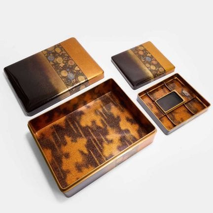 A Japanese matching set of suzuribako (writing box