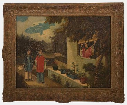 Studio of Youqua, 19th century, a Chinese export o