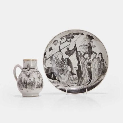 Deux pièces de porcelaine chinoise d'exportation e