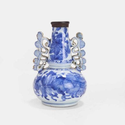 Vase chinois bleu et blanc de style vénitien, époq
