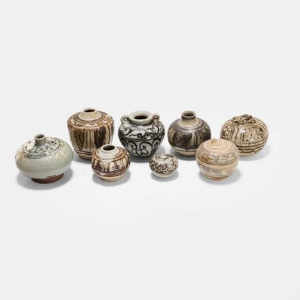 A collection of Thai Sawankhalok pottery, 16th cen