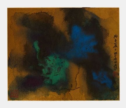 A Chinese gouache painting, 20th century, after Zh