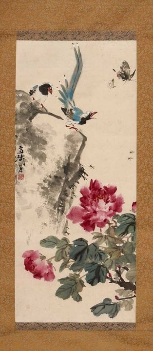 A Chinese hanging scroll, 20th century, after Wang