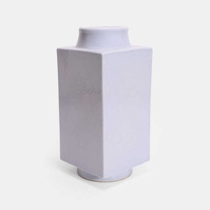 Vase chinois de type « cong » à glaçure bleue, de 