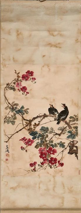 A Chinese hanging scroll, 20th century, after Wang