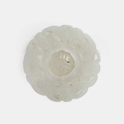 A Chinese jade bi disc, Qing dynasty (1644-1911), 