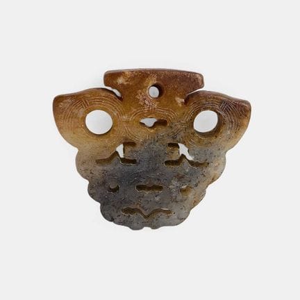 Pendentif chinois en jade, culture de Liangzhu (ve