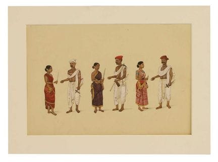 A large Indian Company School-style painting of th