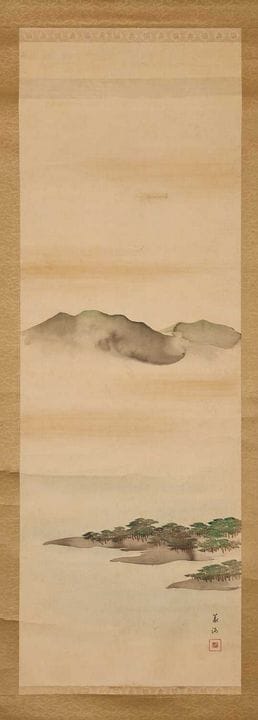 A Japanese hanging scroll, early 20th century, of 