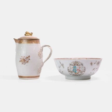 Two pieces of Chinese export porcelain, 18th centu