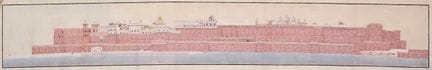 An Indian Company School-style panoramic view of t