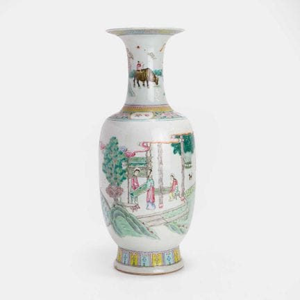 Vase chinois de style « famille rose », époque Gua
