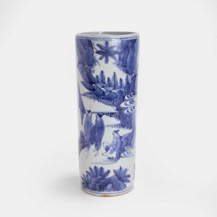 A Japanese Arita blue and white vase, Edo period (