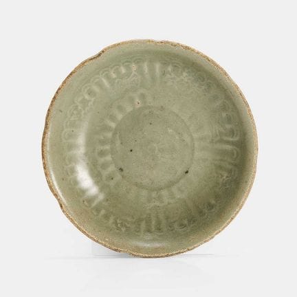 A Chinese Longquan celadon dish, Ming Dynasty ( (1