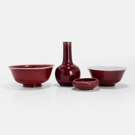 Une collection de porcelaines chinoises à glaçure 