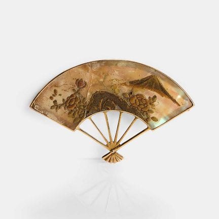 A Japanese mother-of-pearl plaque, 19th century, i