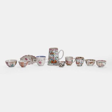 A collection of Chinese export famille rose, 18th 