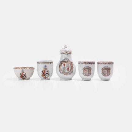 A collection of Chinese export famille rose armori