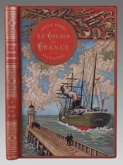 VERNE (Jules).
Le chemin de France. Paris, Hetzel,