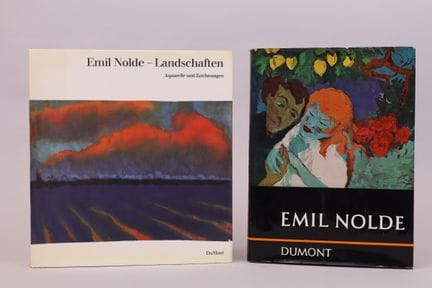 [Emil NOLDE].
Set aus zwei Büchern über Emil Nolde