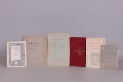 [BIBLIOGRAPHIE]. [BIBLIOPHILIE]. BESTERMAN (Théodo