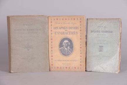 [PRIMER IMPERIO].
Lote de memorias y recuerdos de 