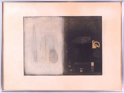 加布里埃尔·贝尔热翁。
版画。蚀刻，37 × 49.5。艺术家亲笔签名并标注版次（IV/XII）的试