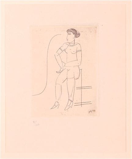 弗洛里斯·耶斯珀斯。
无题。蚀刻版画，10 × 7.5。右下角签名，左下角用铅笔标注版数（8/20）
