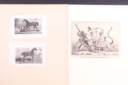 Félicien ROPS.
Il coccodrillo che combatte l'idra 