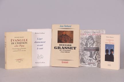[BIBLIOPHILIE].
Fünf Bücher über das Verlagswesen 