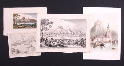 [DINANT].
Conjunto de tres vistas y un plano de la