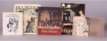 [Paul DELVAUX].
Sechsteiliges Set mit Werken über 