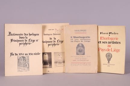 [CRAFTS]. [CLOCKMAKING].
Set of four books on cloc
