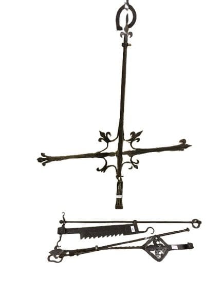 Cast-iron RACK AND PINION UNITS with iron ornament