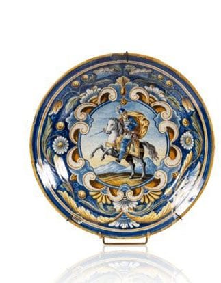 In the Urbino style
Earthenware DEEP PLATE with a 